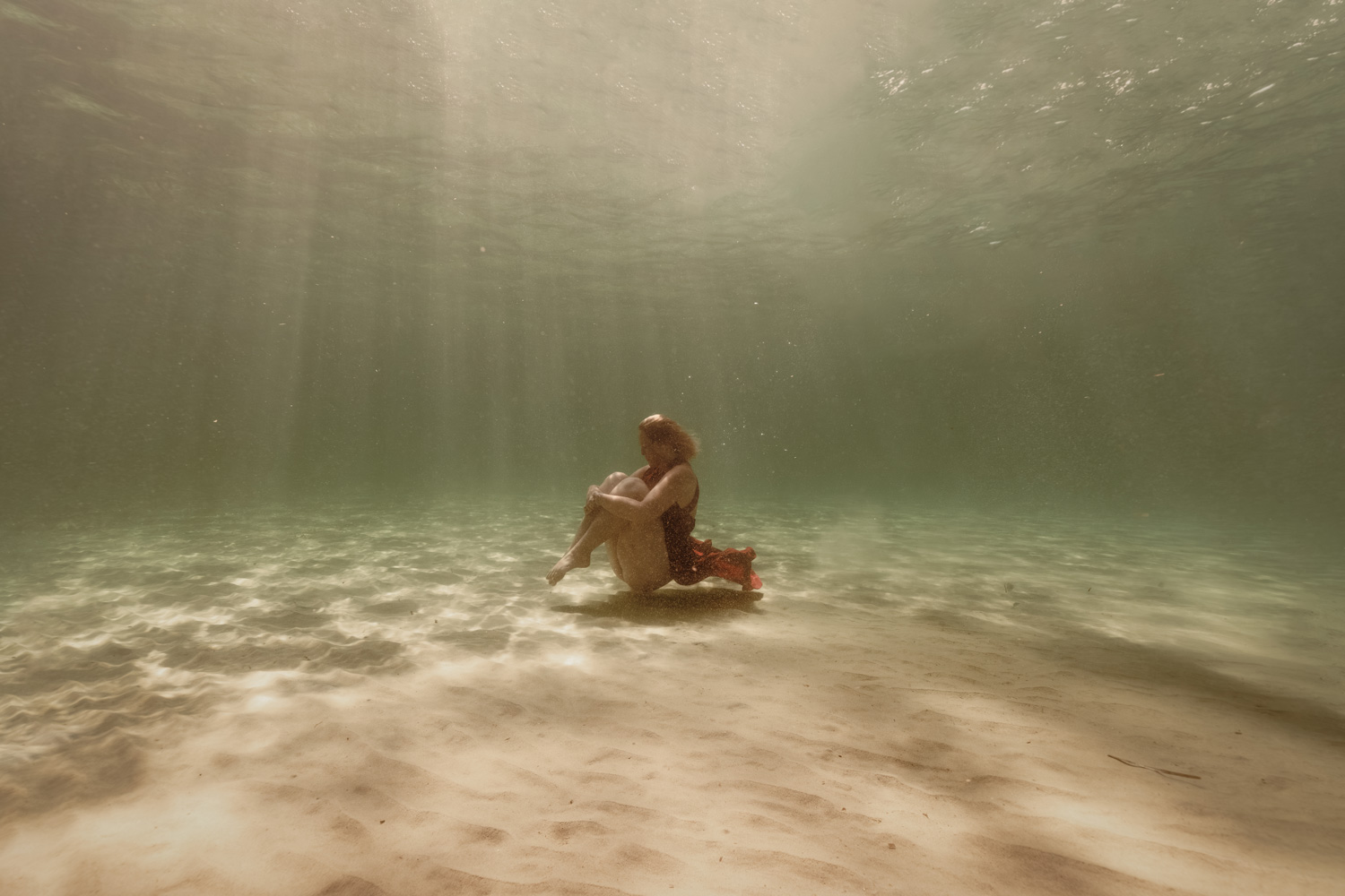 Expérience underwater en mer à Giens pour une femme